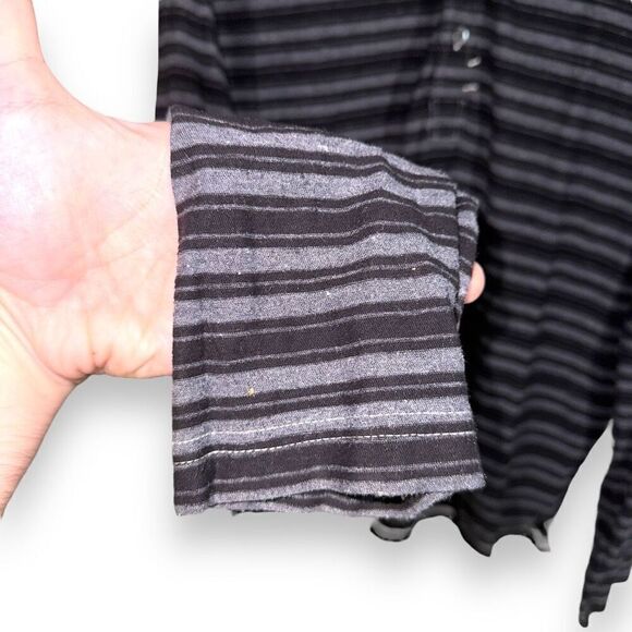 Billy Reid Black & White 3 Button Henley Shirt Size XL - Picture 5 of 8